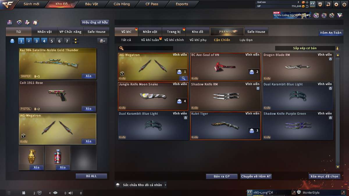 shop acc cf uy tin gia re